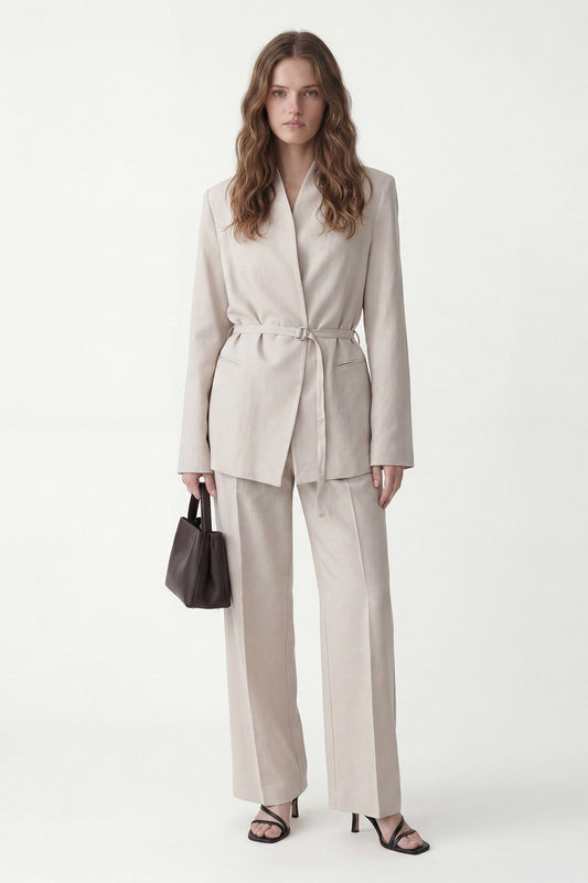 Antioch Women's Blazer Jacket with Linen Blend