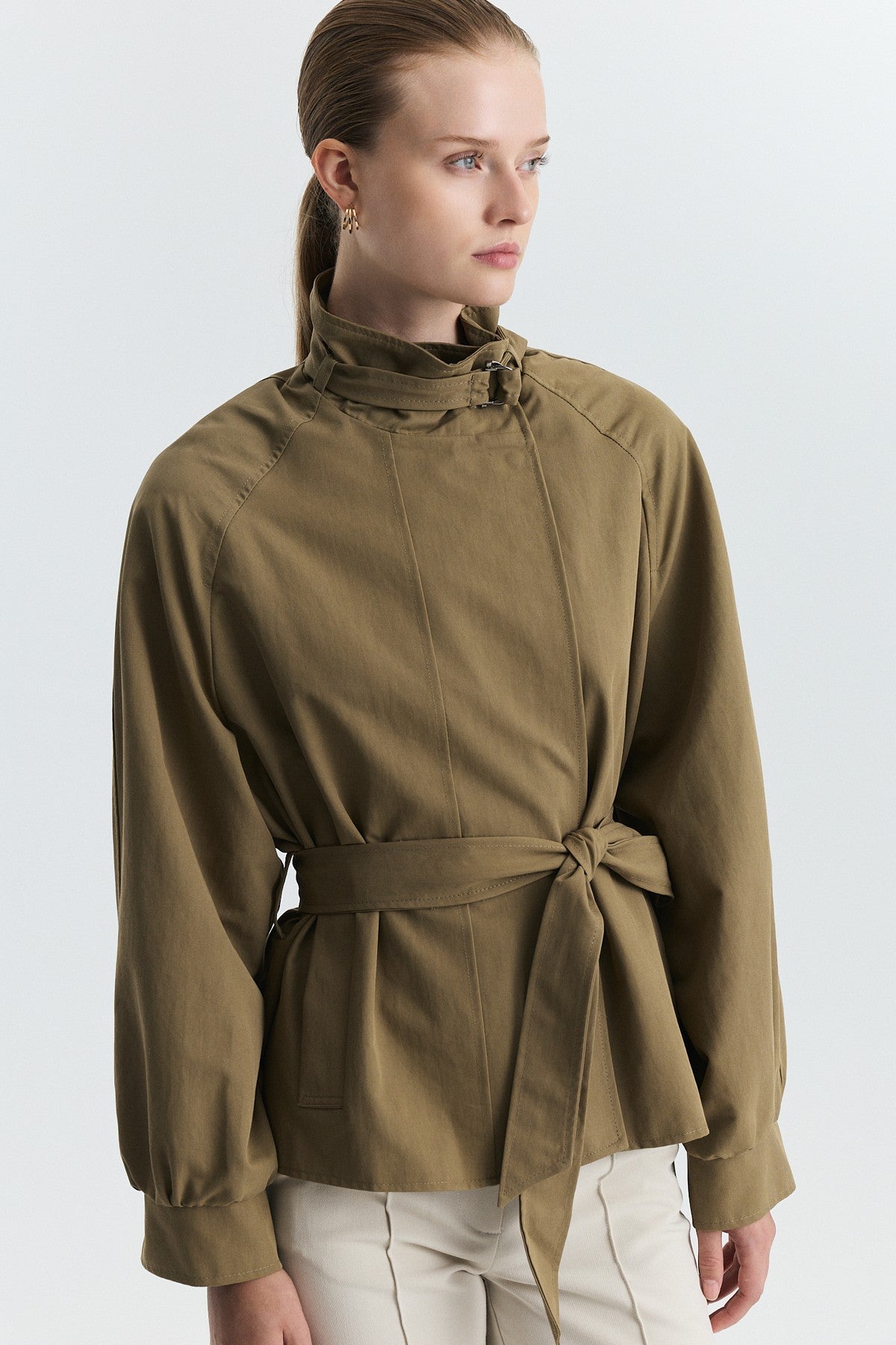 Stand-Up Collar Trench Coat