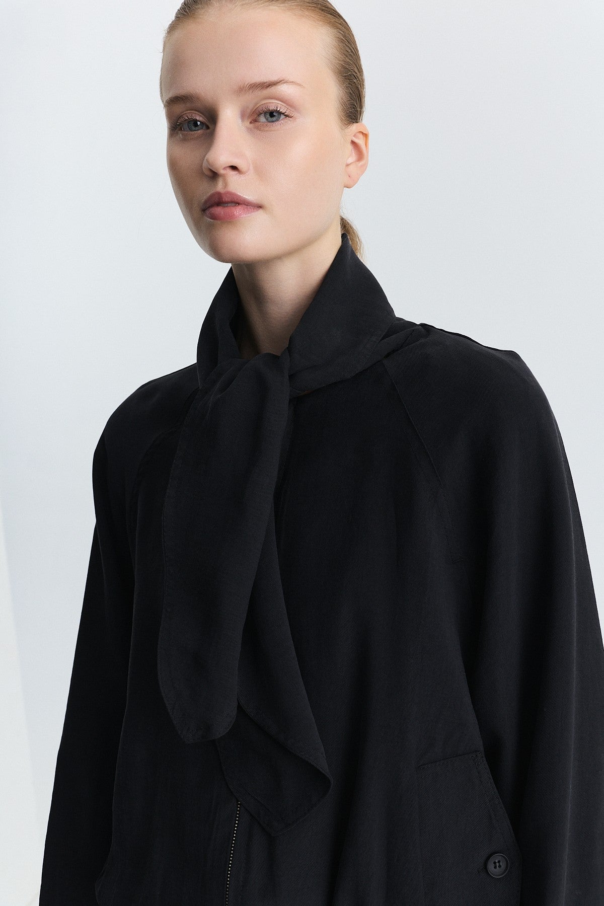 Lyocell-Blend Shawl-Collar Jacket