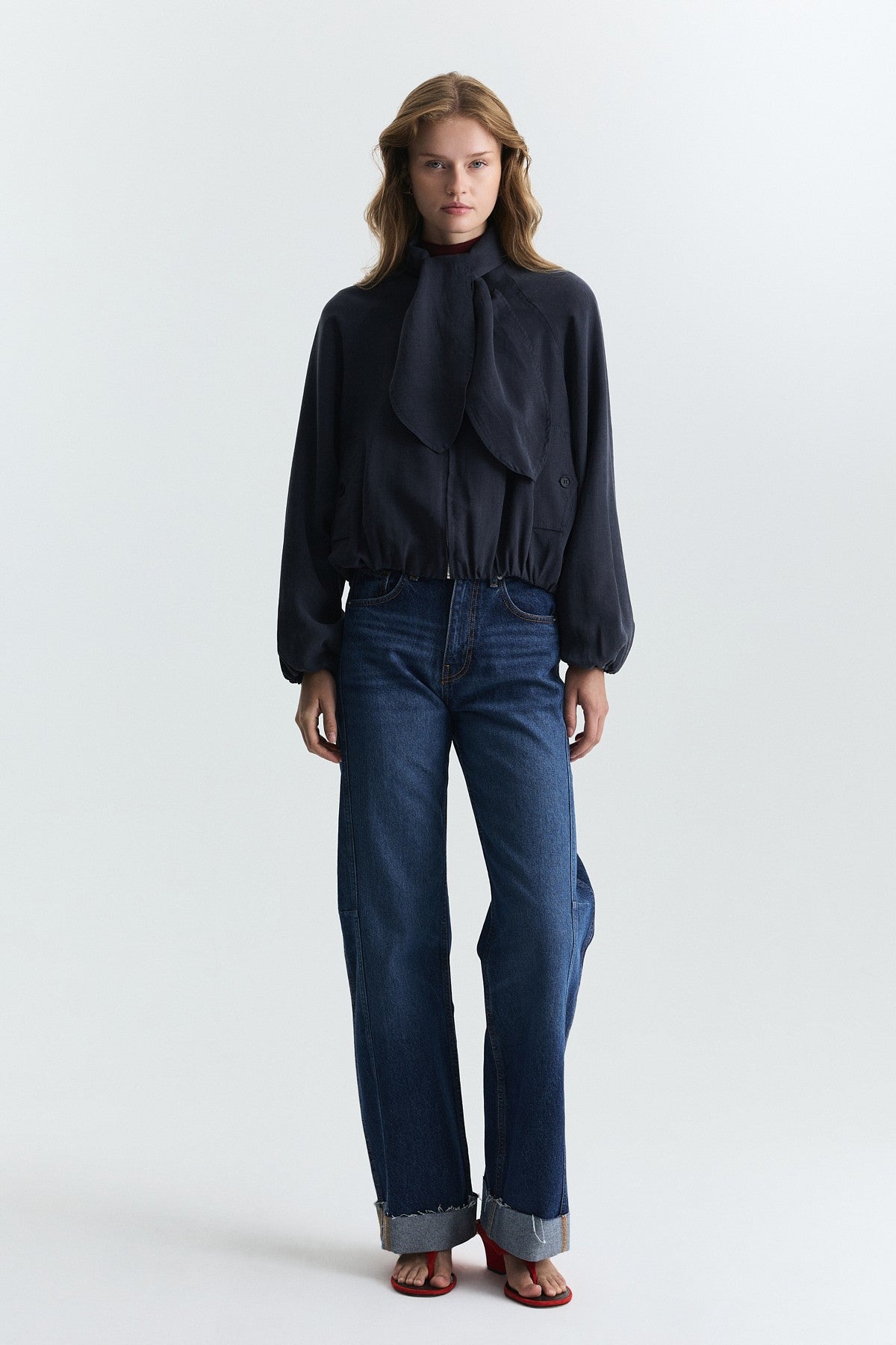 Lyocell-Blend Shawl-Collar Jacket