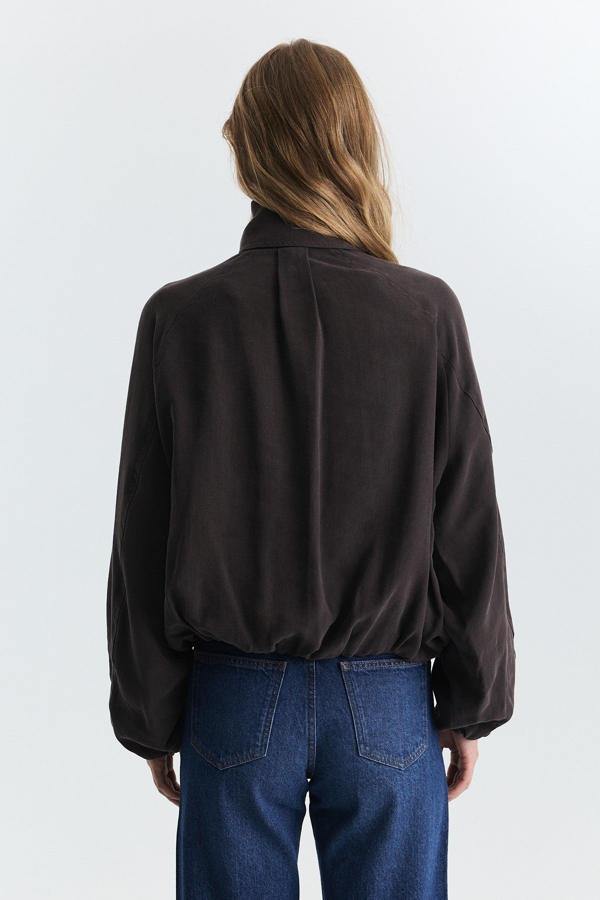 Lyocell-Blend Shawl-Collar Jacket