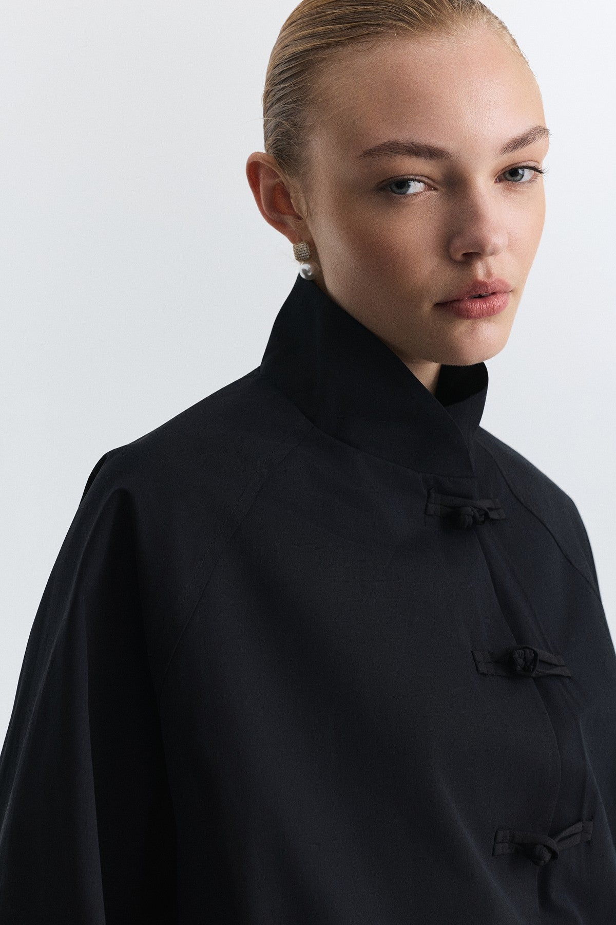 Jacket with Embellished Buttons