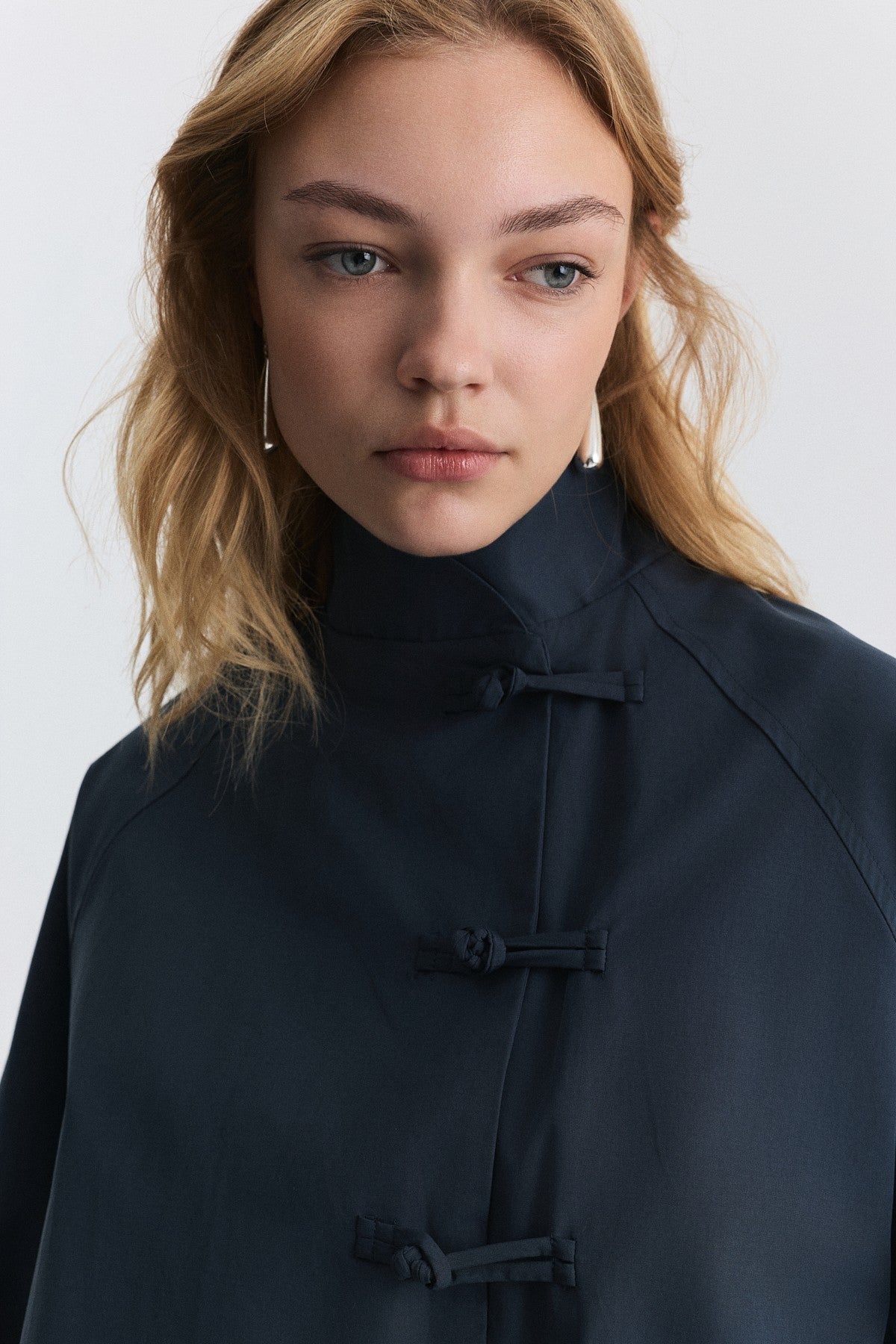 Jacket with Embellished Buttons