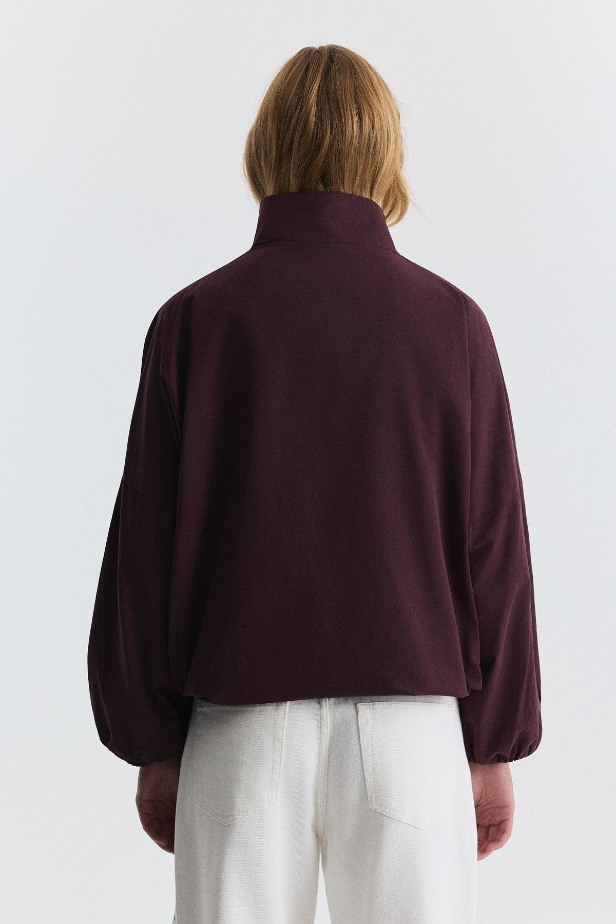 Side-Buttoned Bomber Jacket