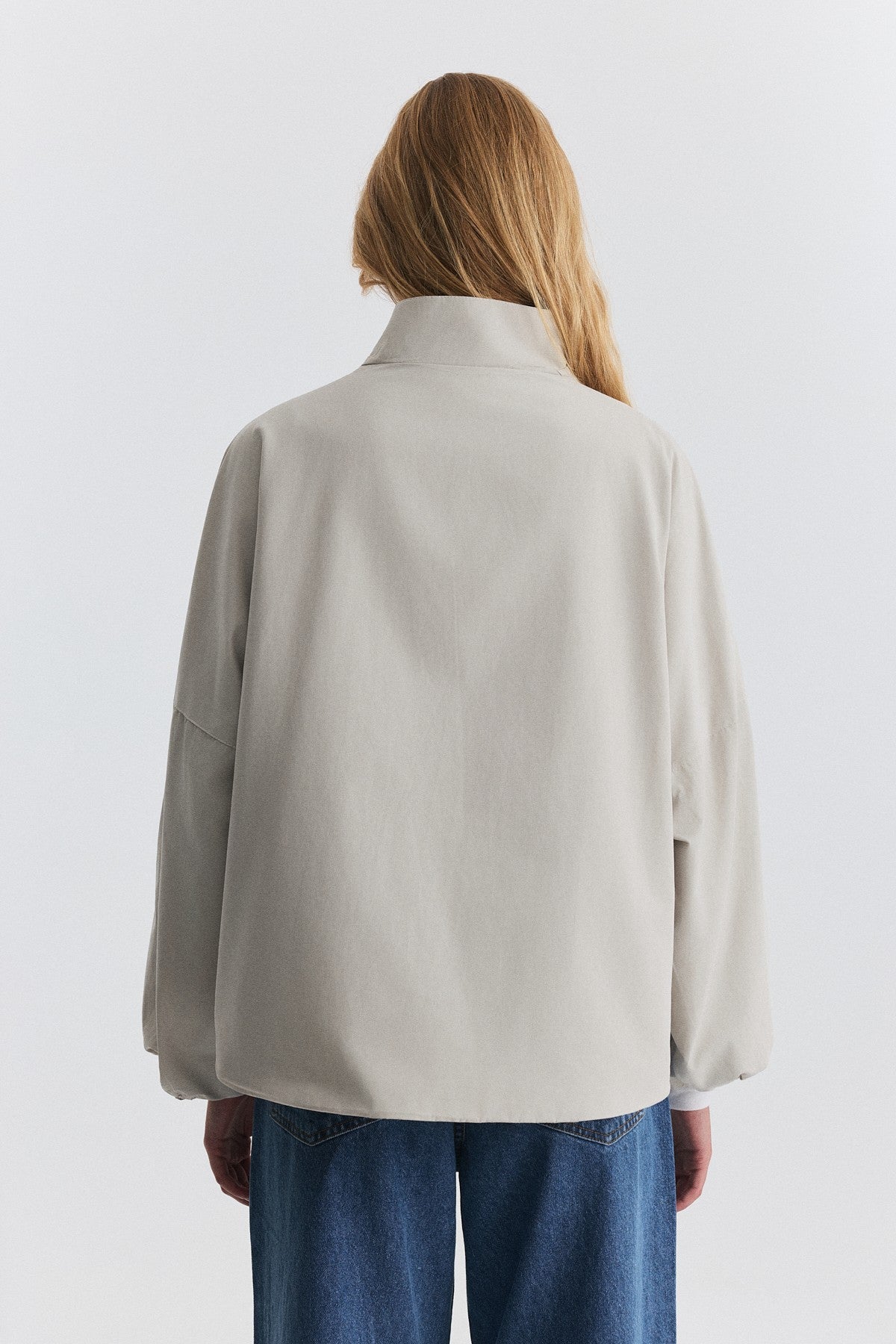 Side-Buttoned Bomber Jacket