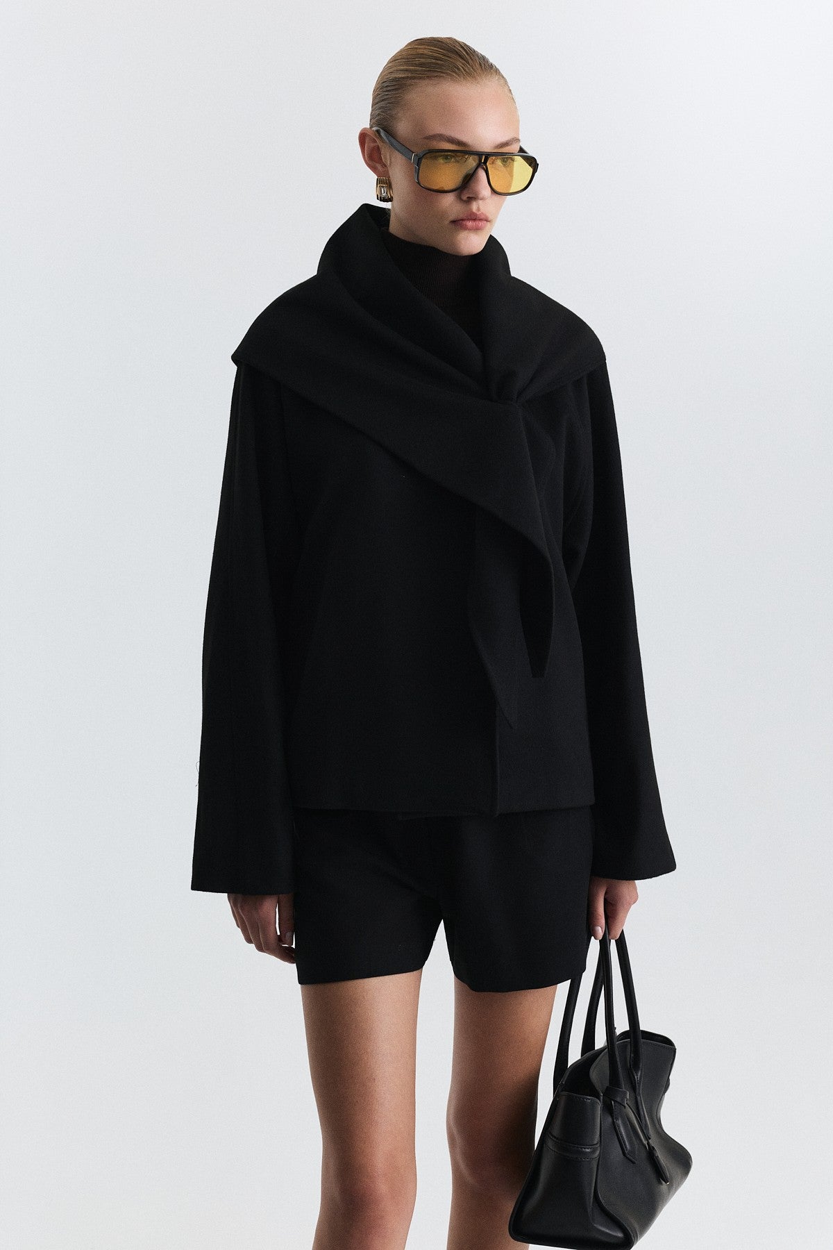 Short Coat with a Scarf