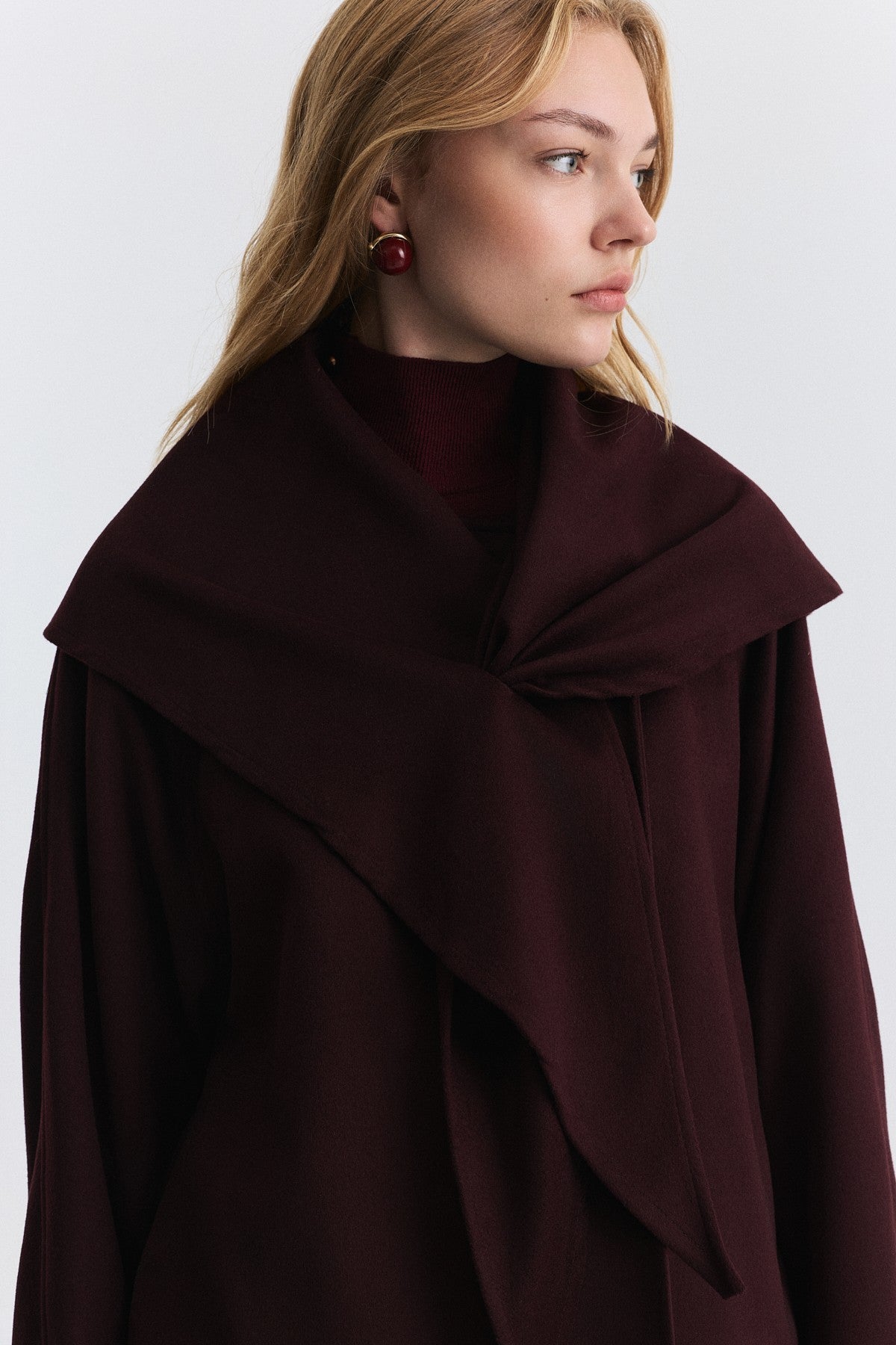 Short Coat with a Scarf
