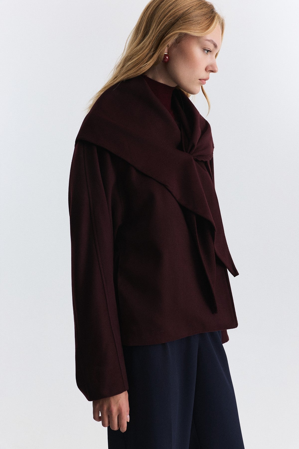 Short Coat with a Scarf