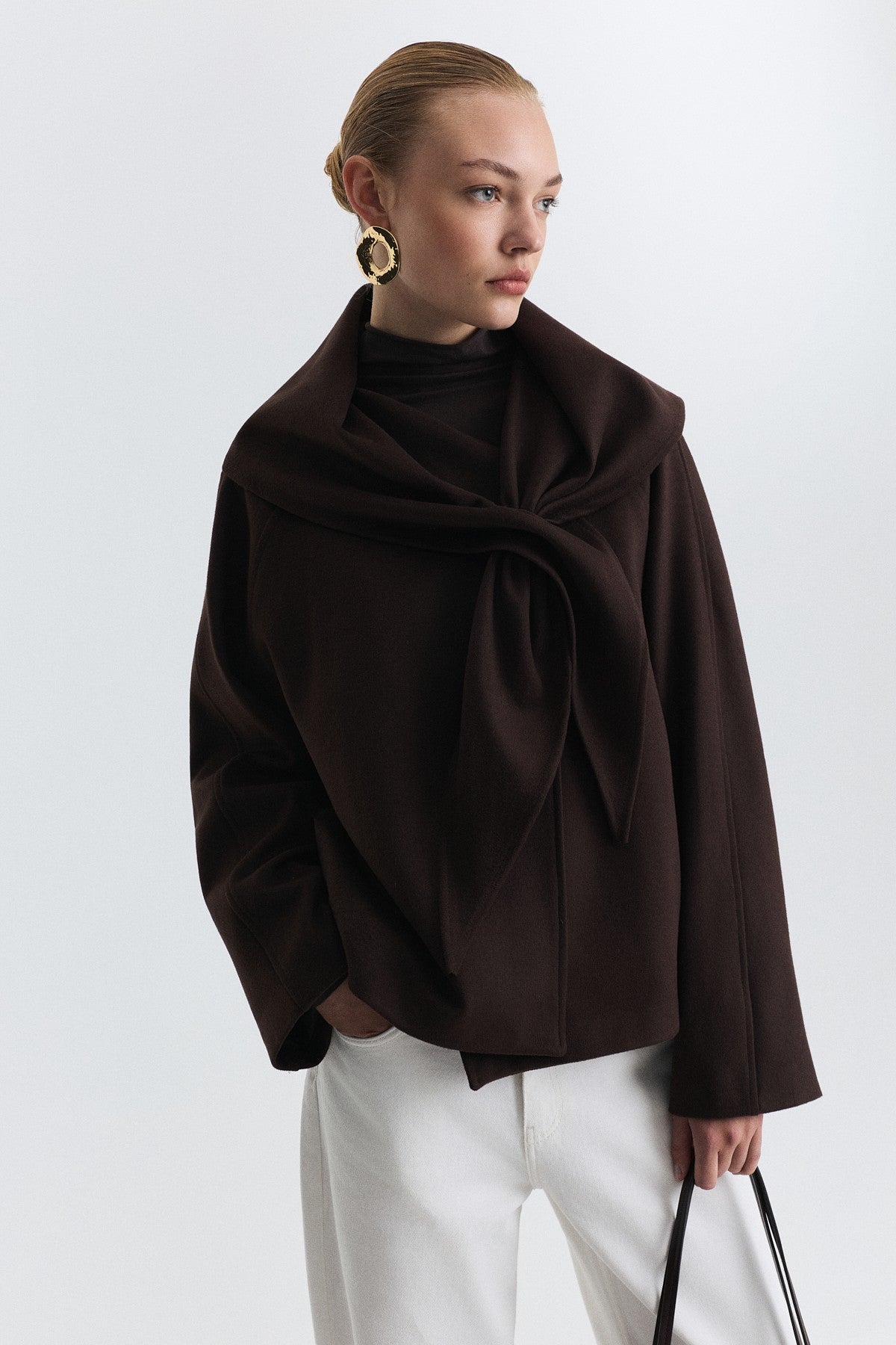 Short Coat with a Scarf
