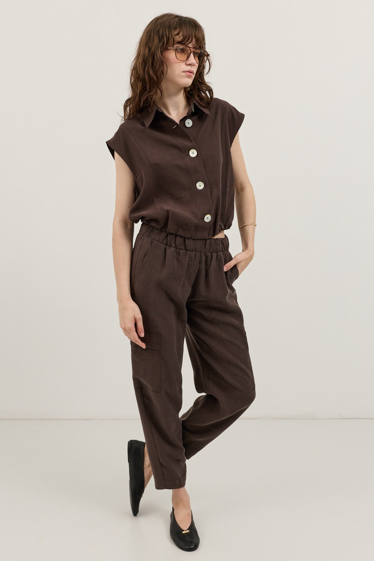 Antioch Women's Button-Down Vest with Lyocell Blend