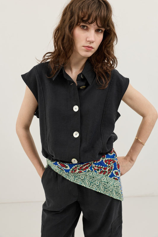 Antioch Women's Button-Down Vest with Lyocell Blend