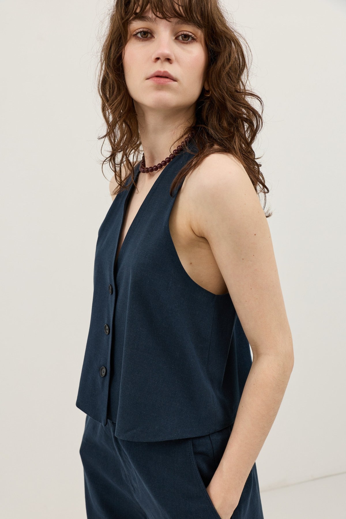 Antioch Women's Linen-Blend Vest