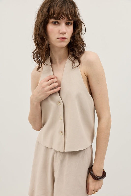 Antioch Women's Linen-Blend Vest