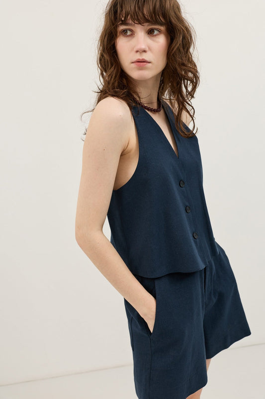 Antioch Women's Linen-Blend Vest