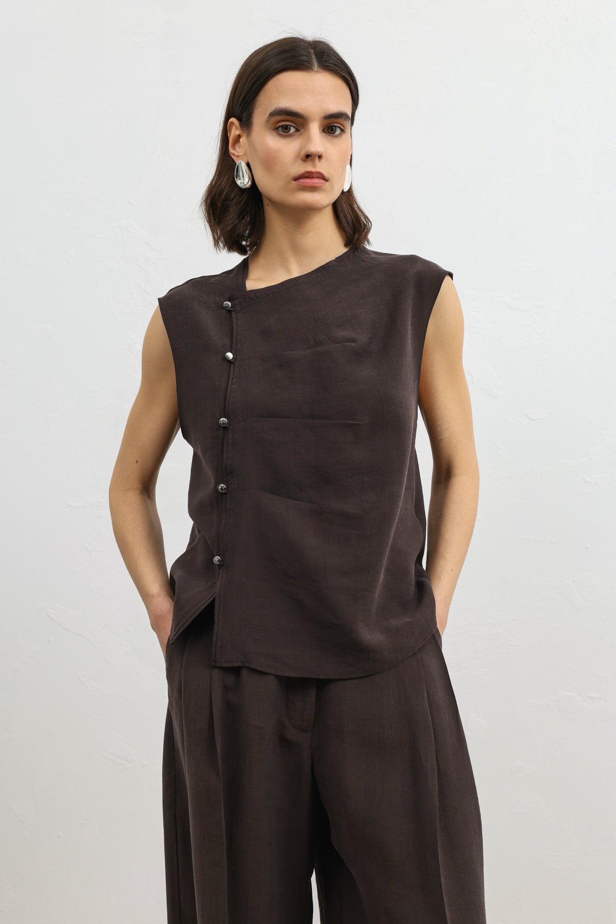 Antioch Women's Button-Down Top with Lyocell Blend
