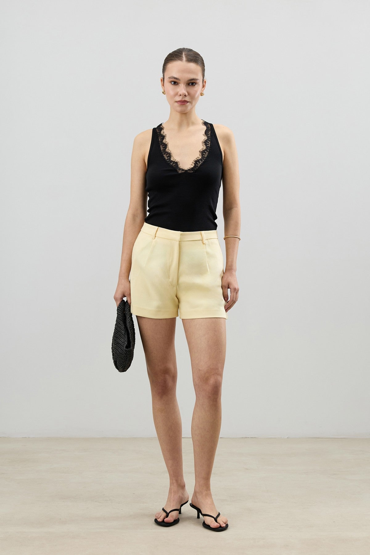 Women's Top with Lace Details on the Collar from Antioch