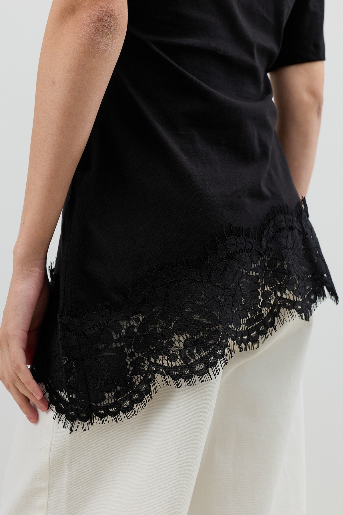 Antioch Lace-Trimmed Cotton Women's T-Shirt
