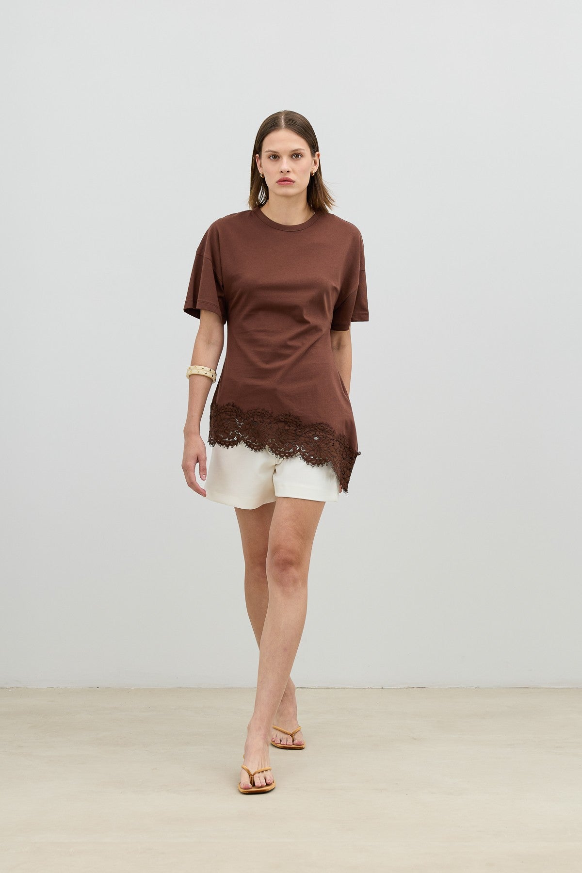 Antioch Lace-Trimmed Cotton Women's T-Shirt