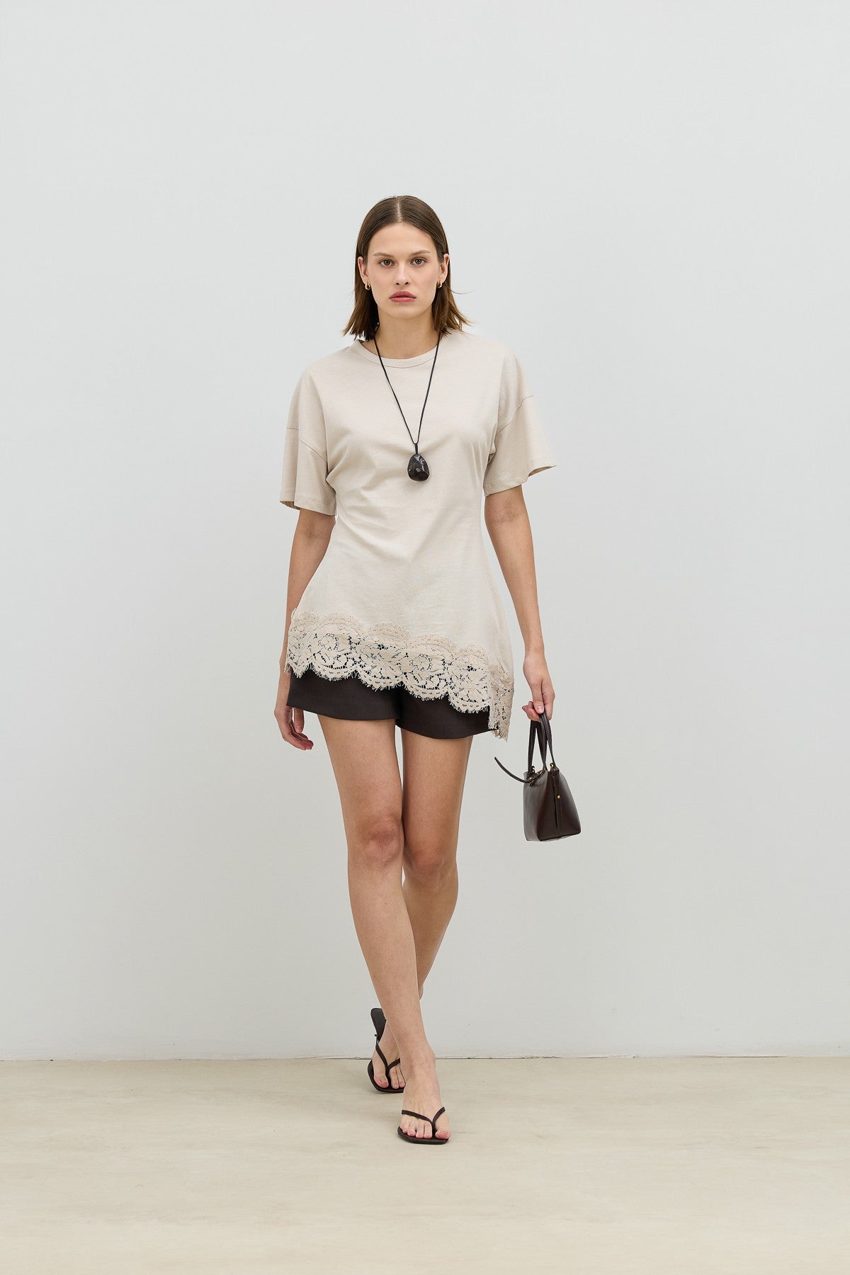 Antioch Lace-Trimmed Cotton Women's T-Shirt