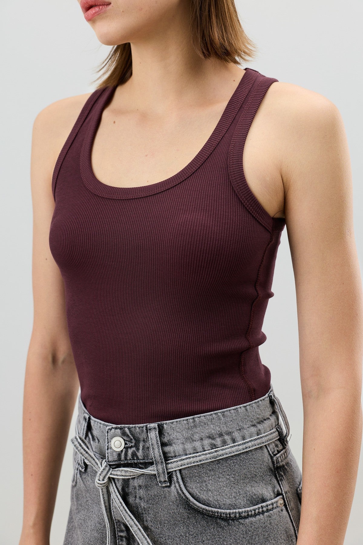 Antioch Women's Tank Top with Straps and Ribbed Hem