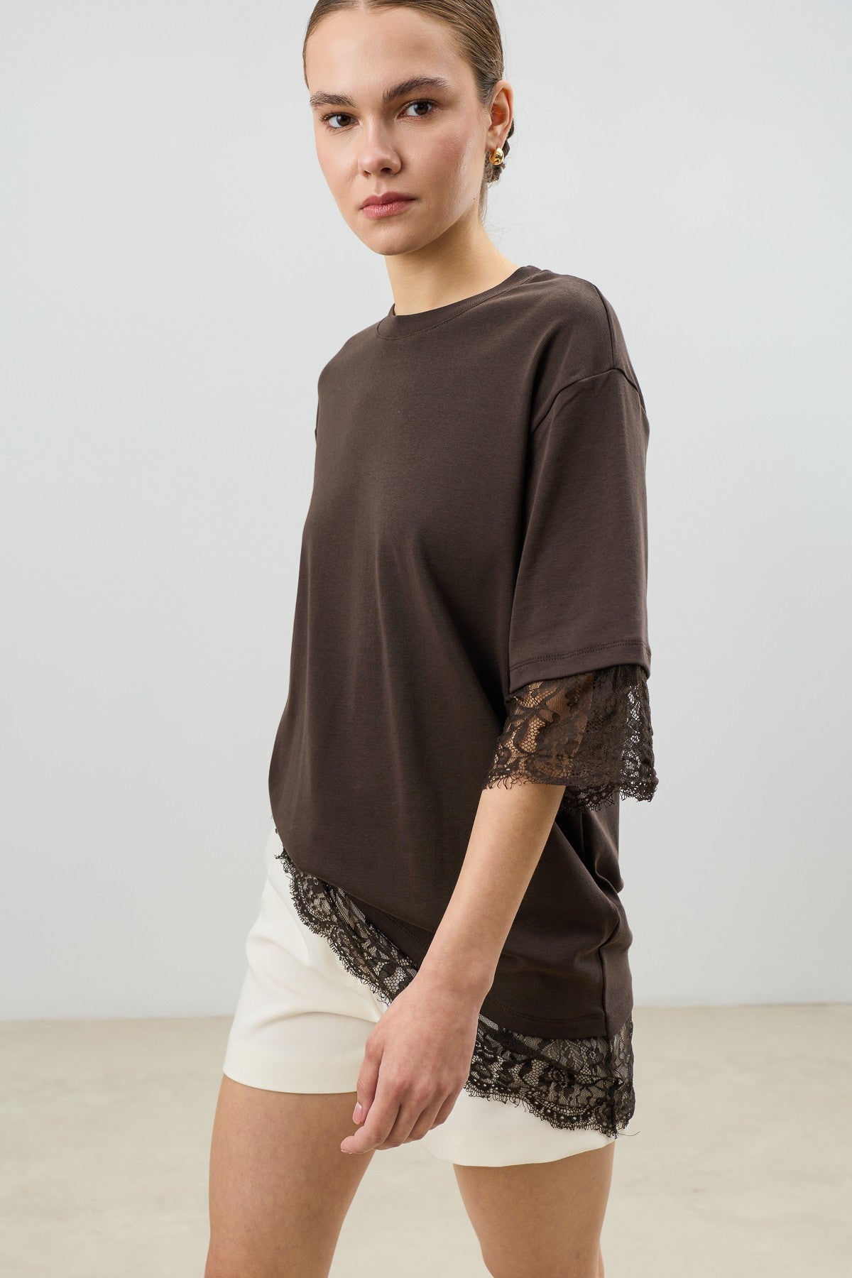 Antioch Women's T-Shirt with Lace Details