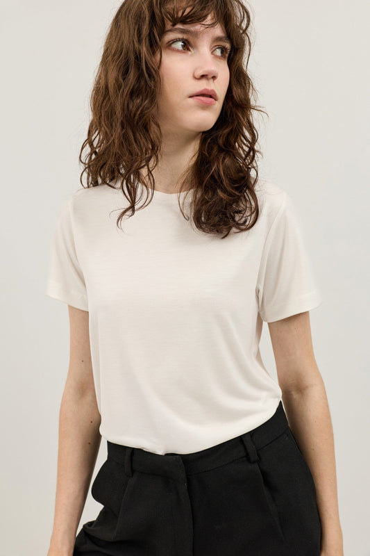 T-Shirt with Modal Blend