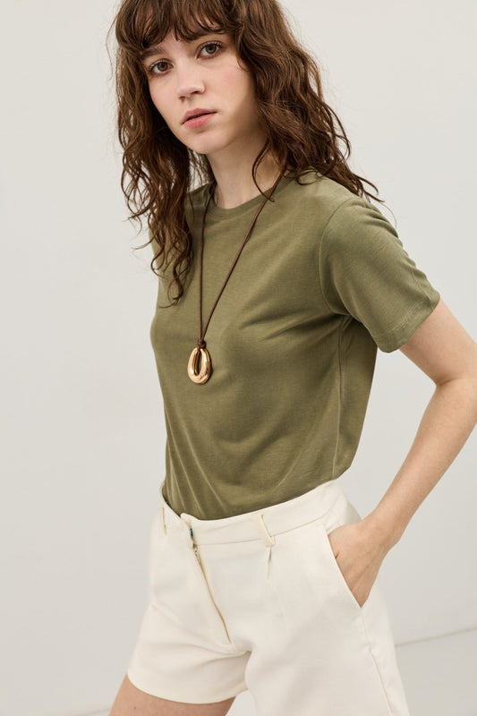 T-Shirt with Modal Blend