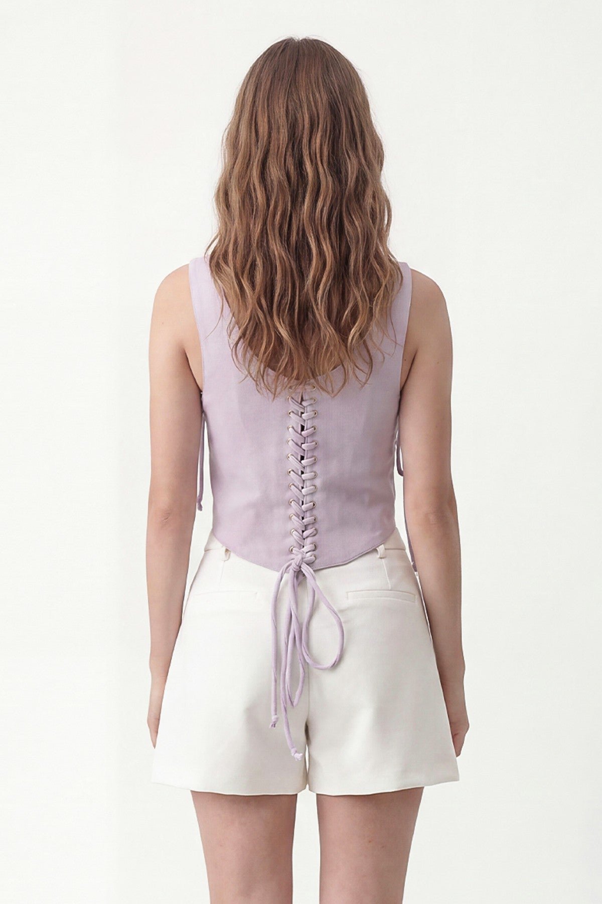 Zippered Corset-Style Top