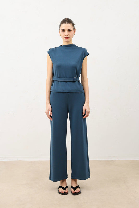 Women's Belted Suit Set