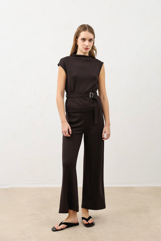 Women's Belted Suit Set
