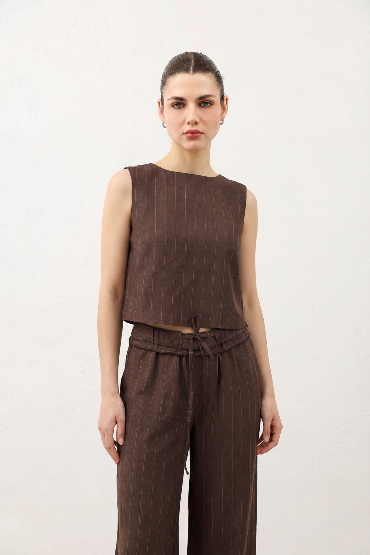 Antioch Women's Striped Linen-Blend Suit