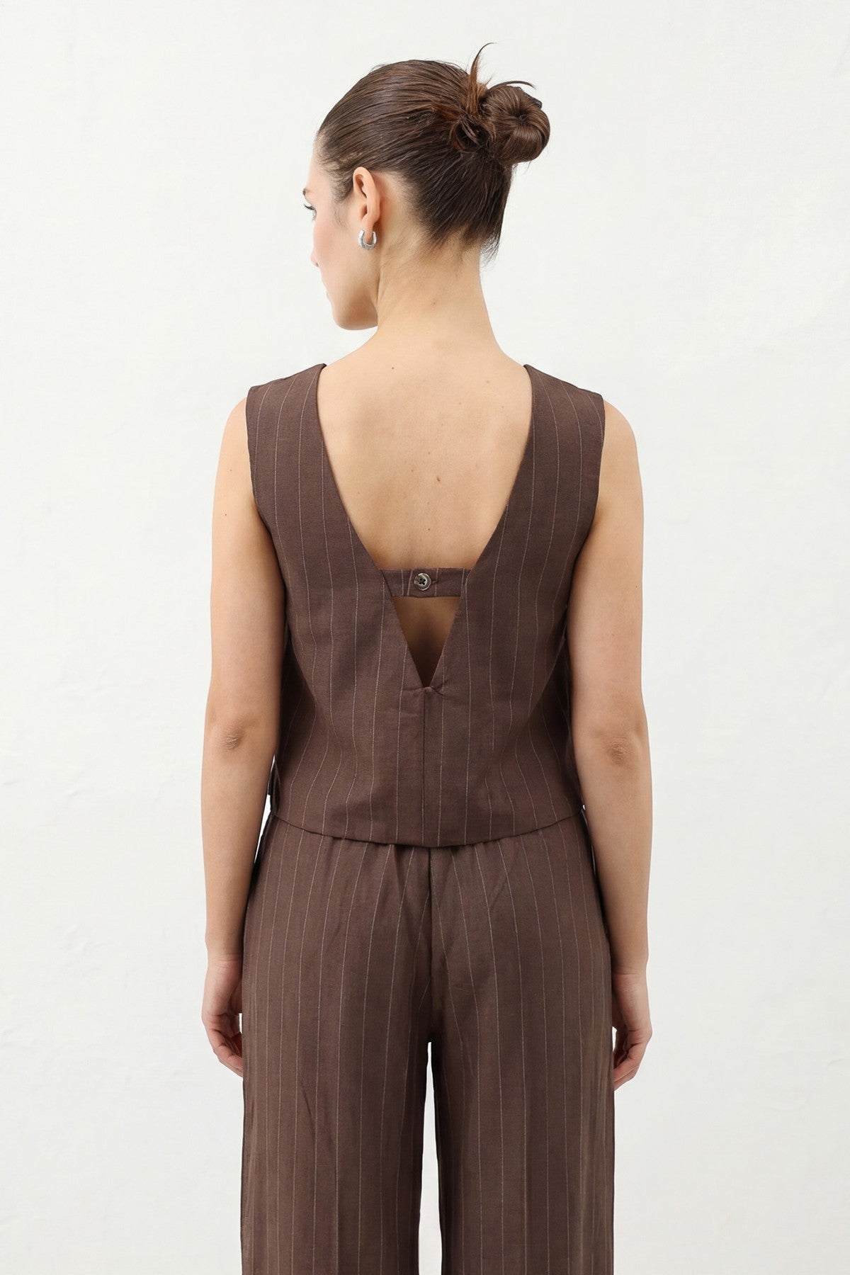Antioch Women's Striped Linen-Blend Suit