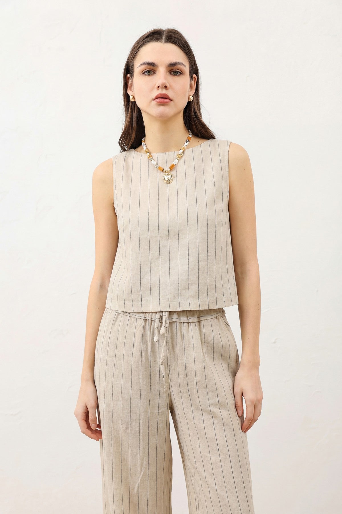 Antioch Women's Striped Linen-Blend Suit