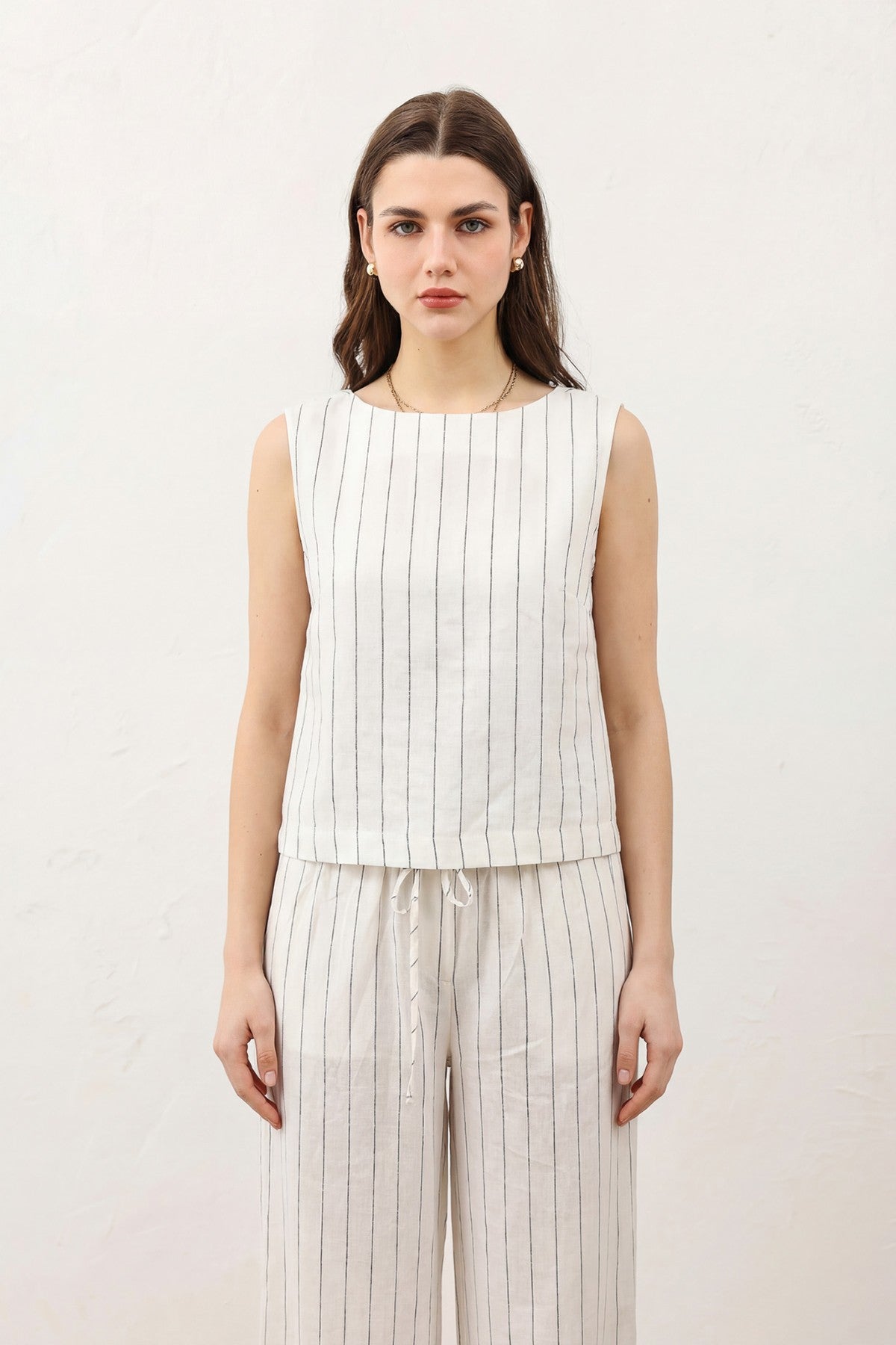 Antioch Women's Striped Linen-Blend Suit