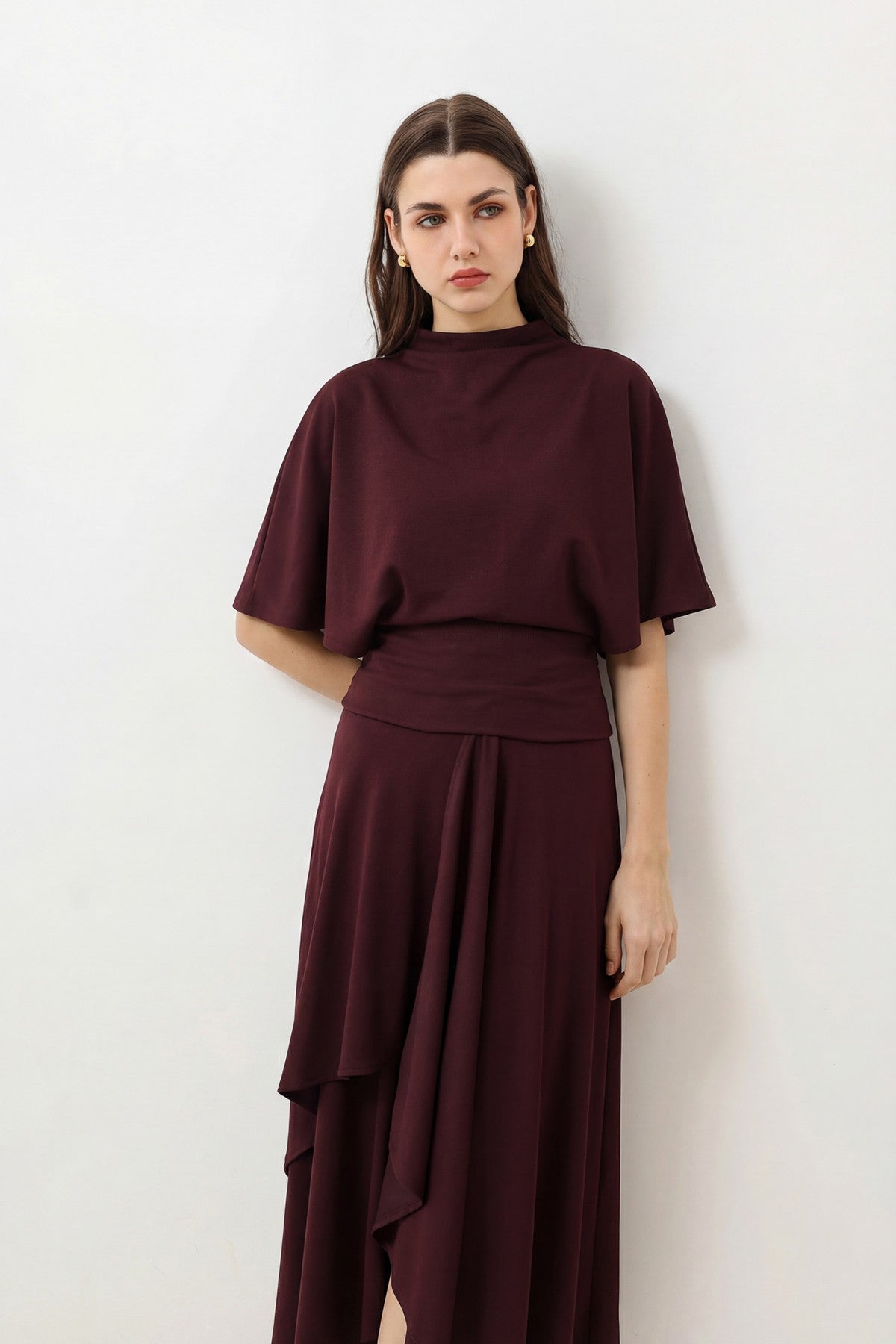 Antioch Voluminous Skirt and Blouse Women's Set