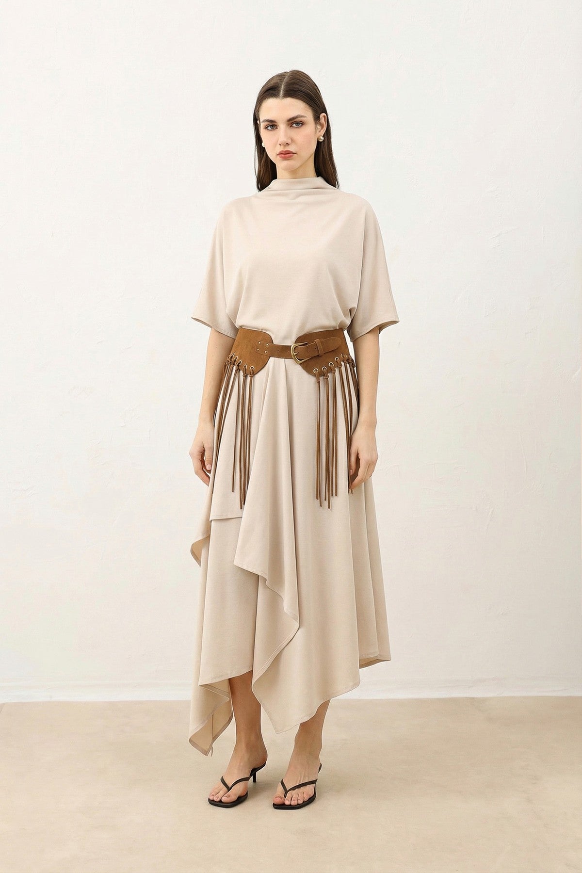 Antioch Voluminous Skirt and Blouse Women's Set