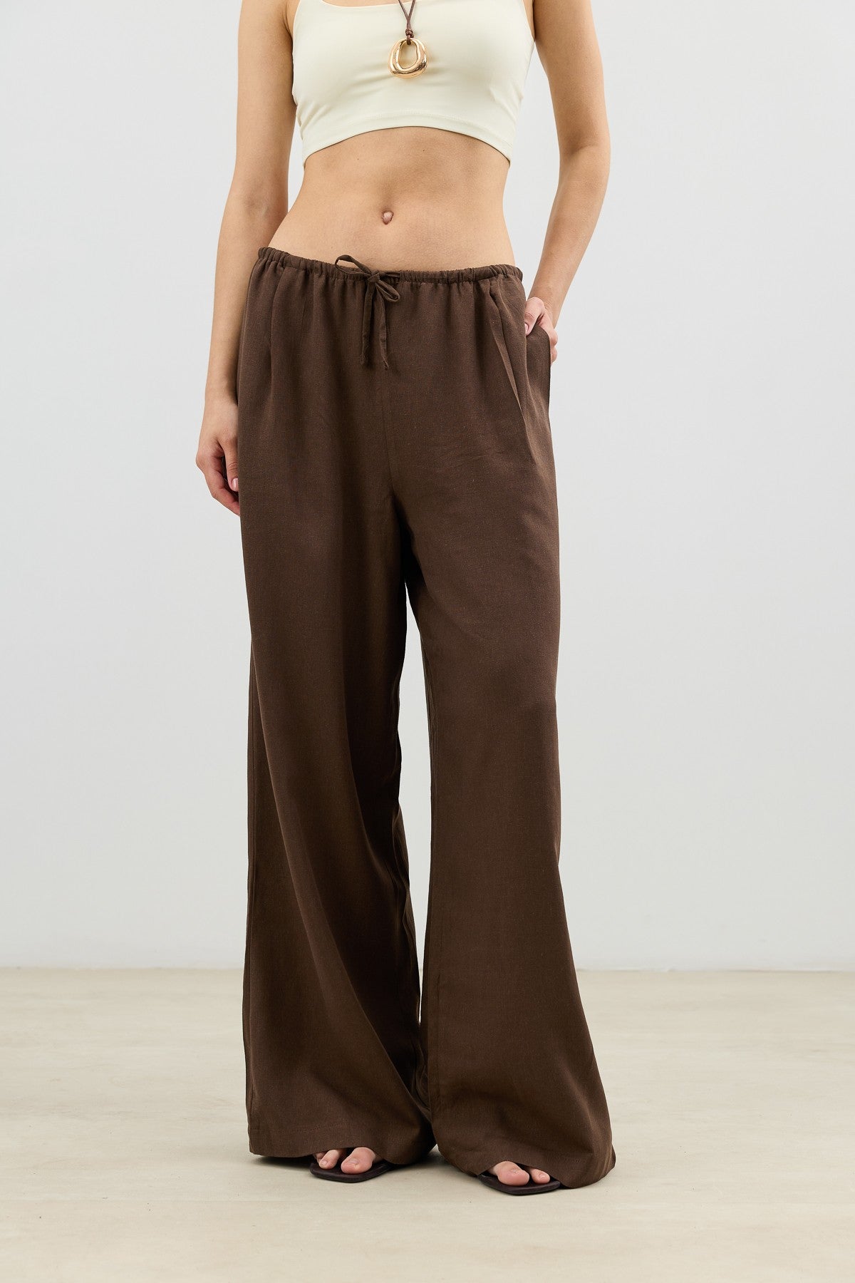 Antioch Linen-Blend Women's Shirt and Pants Set