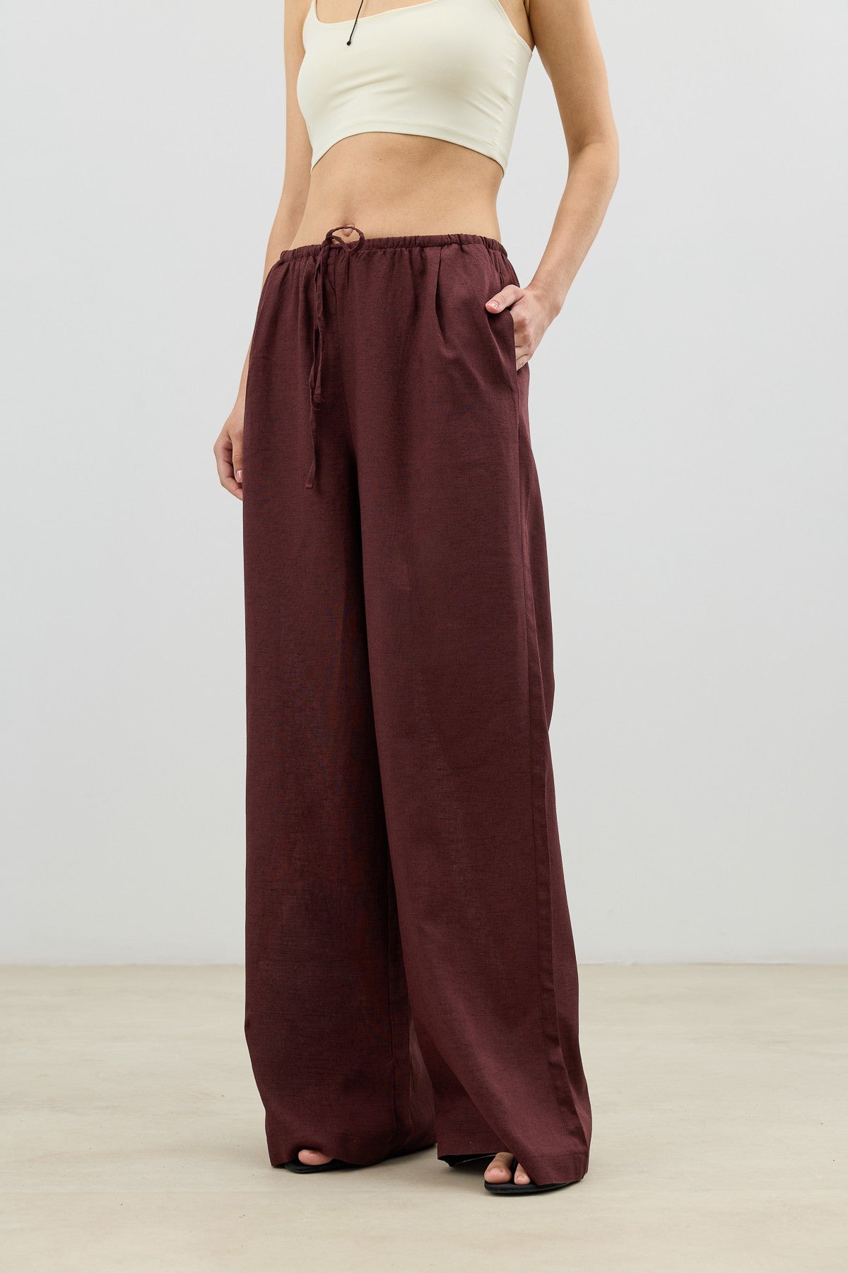 Antioch Linen-Blend Women's Shirt and Pants Set