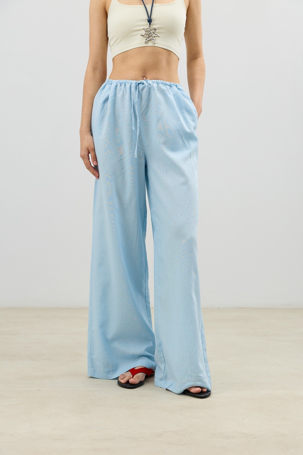 Antioch Linen-Blend Women's Shirt and Pants Set