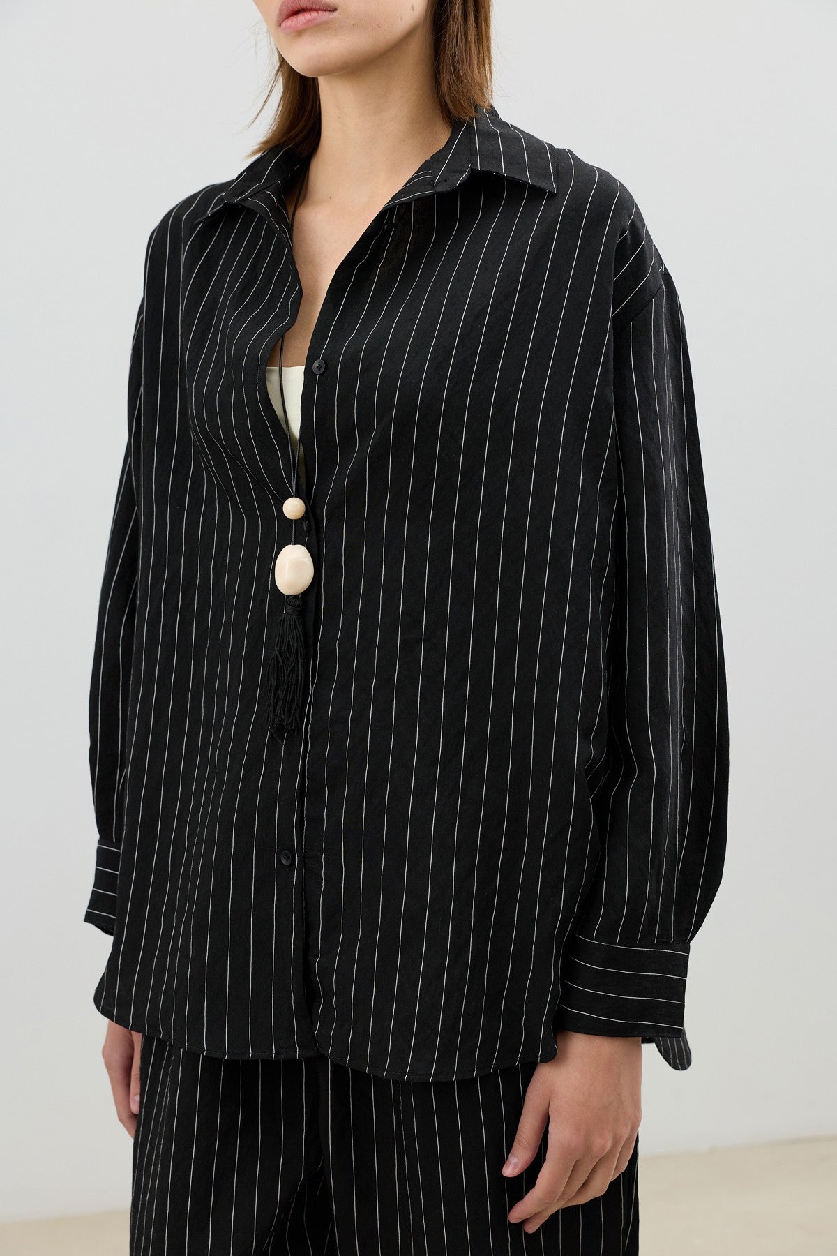 Antioch Modal-Blend Striped Women's Suit Set
