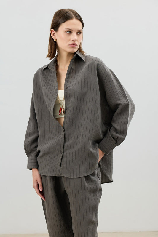 Antioch Modal-Blend Striped Women's Suit Set