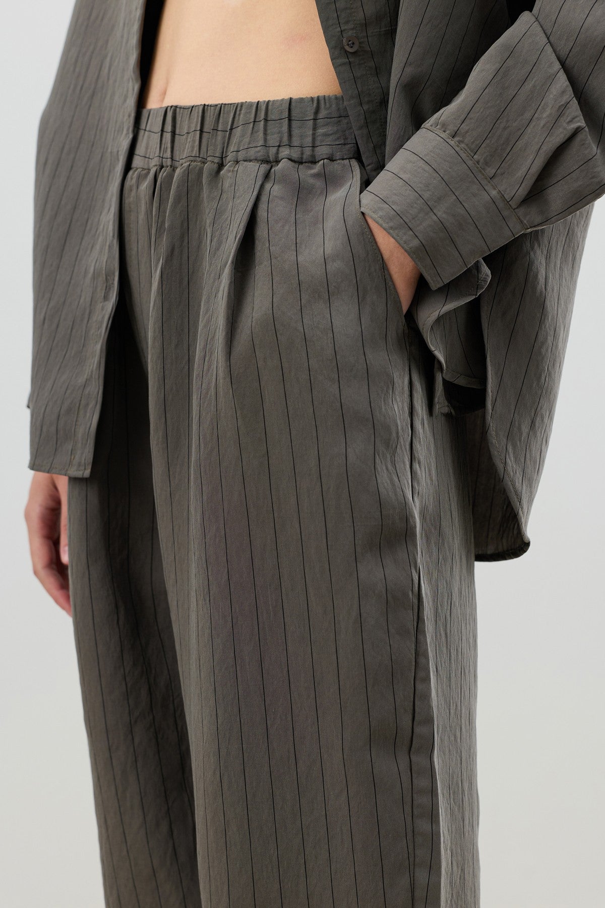 Antioch Modal-Blend Striped Women's Suit Set