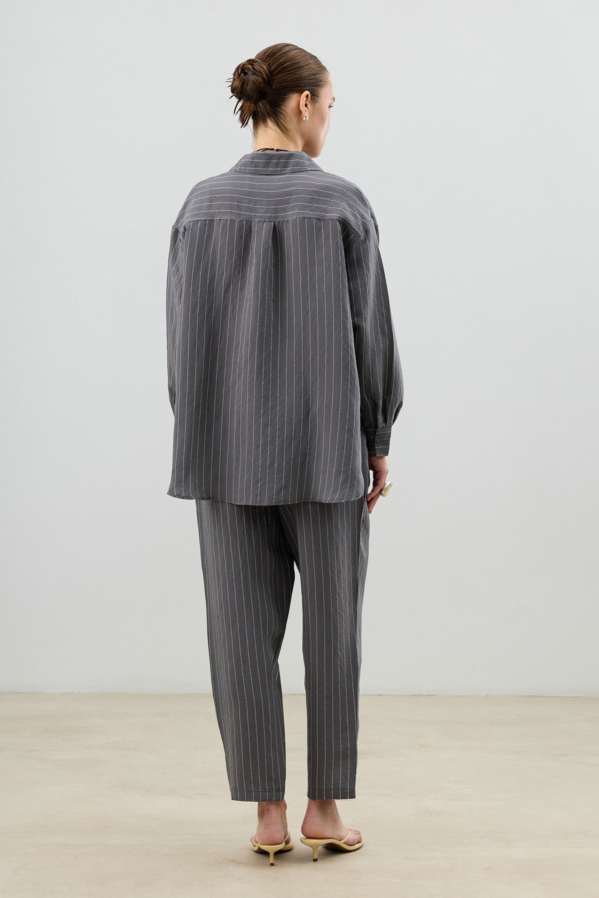 Women's Striped Suit with Modal Blend