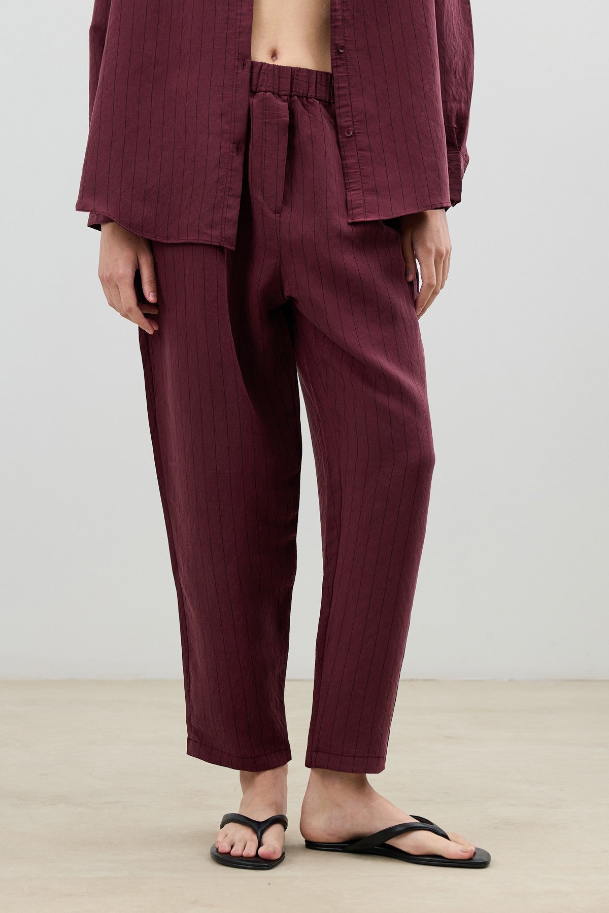 Women's Striped Suit with Modal Blend