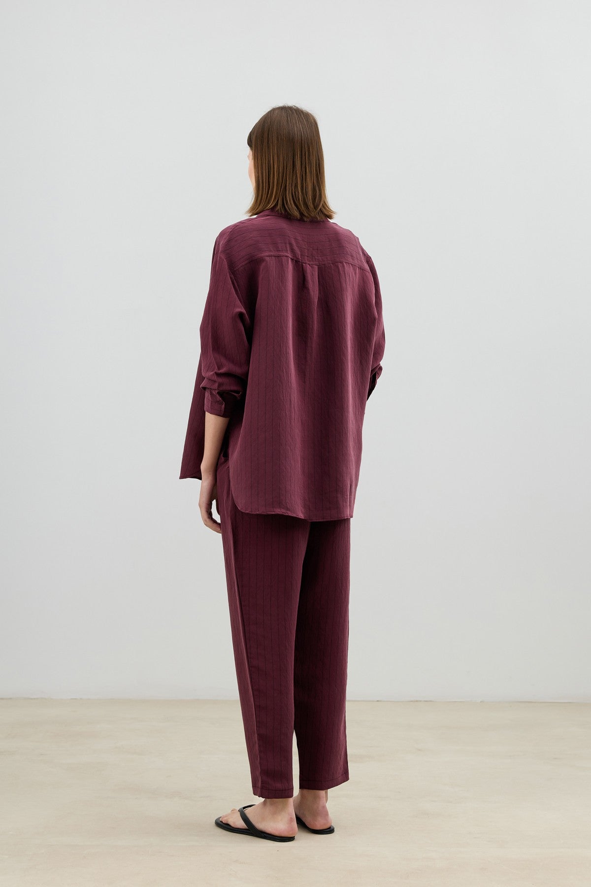 Women's Striped Suit with Modal Blend