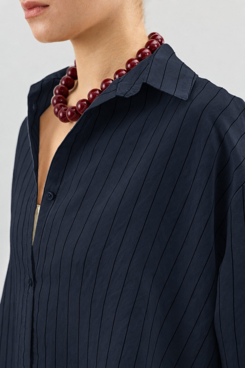 Women's Striped Suit with Modal Blend