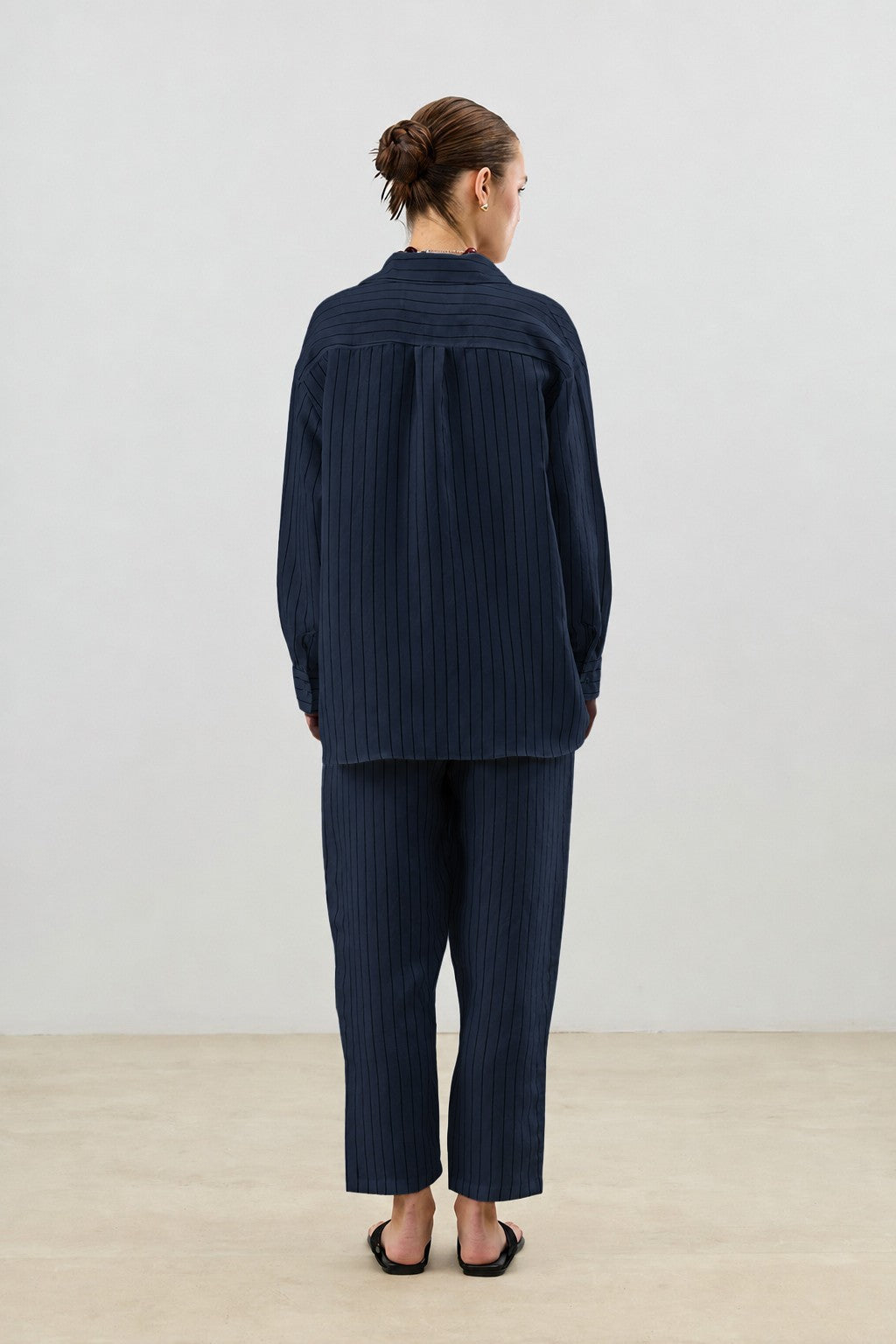 Women's Striped Suit with Modal Blend
