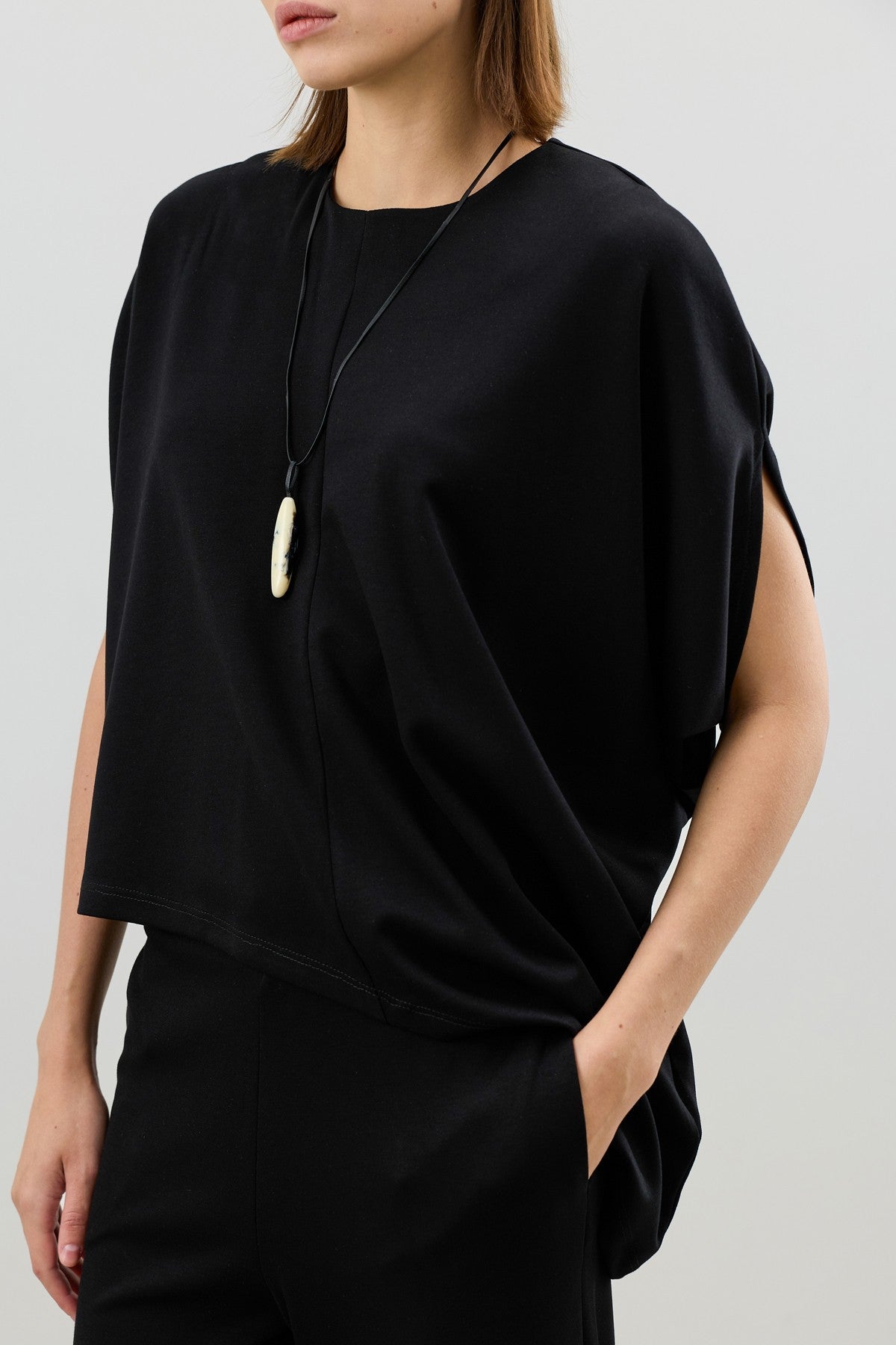 Antioch Asymmetrical-Cut Draped Women's Set