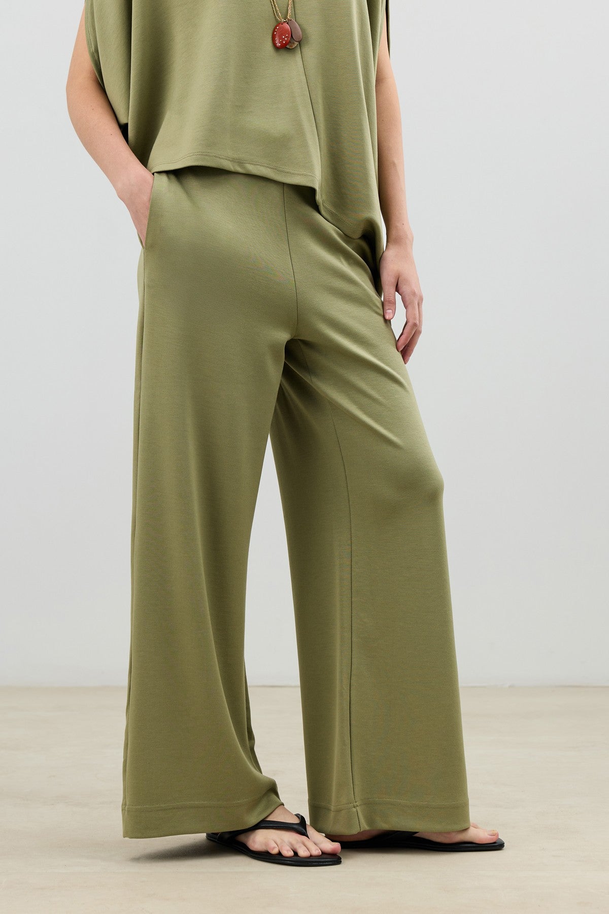 Antioch Asymmetrical-Cut Draped Women's Set