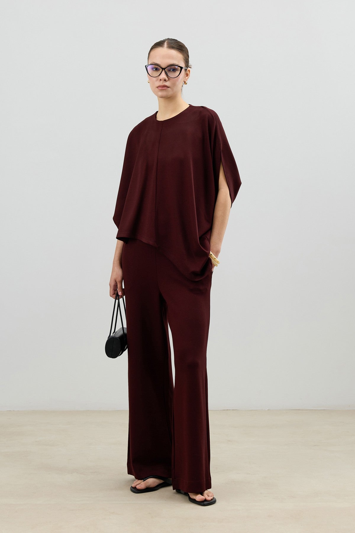 Antioch Asymmetrical-Cut Draped Women's Set